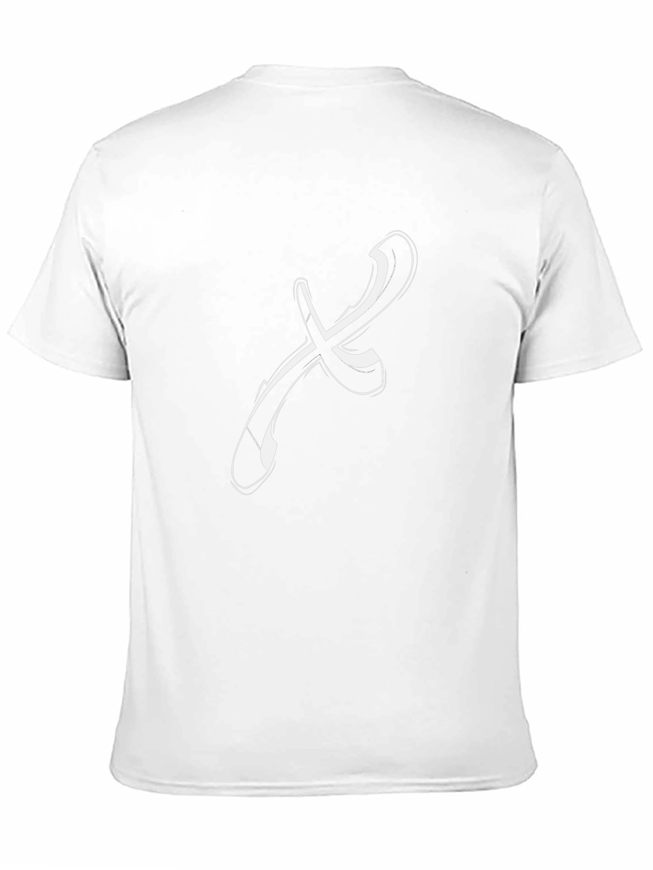 Abstract X Graphic Tee - Stylish Black Cotton T-Shirt