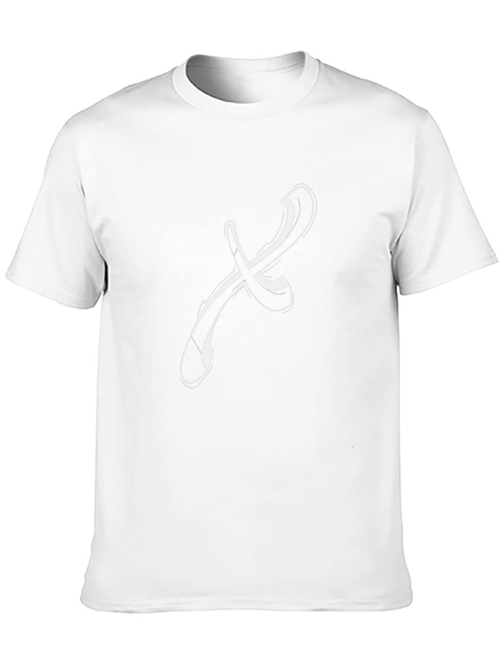 Abstract X Graphic Tee - Stylish Black Cotton T-Shirt