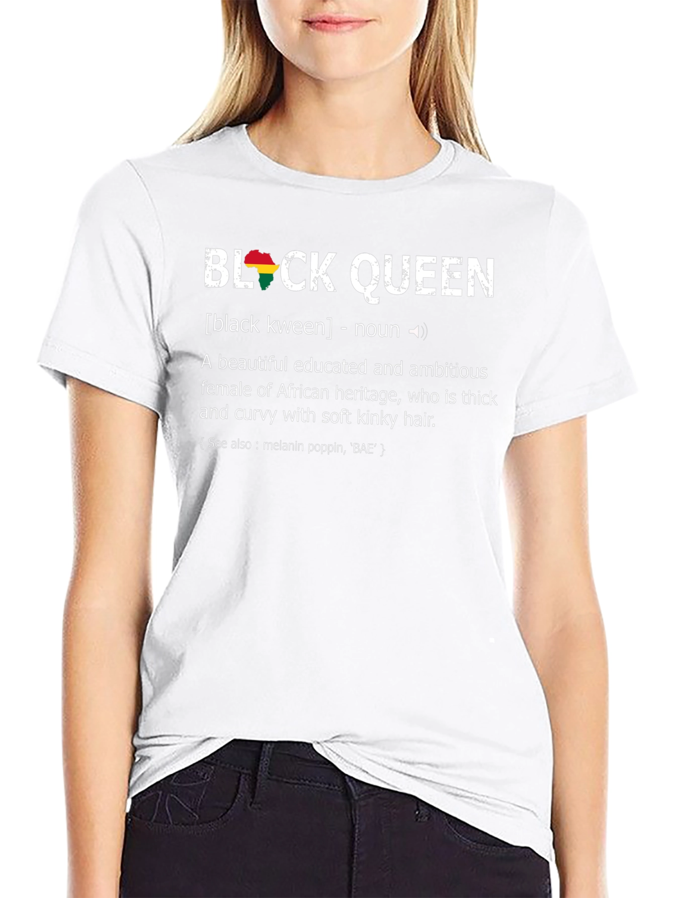Black Queen Definition Graphic T-Shirt