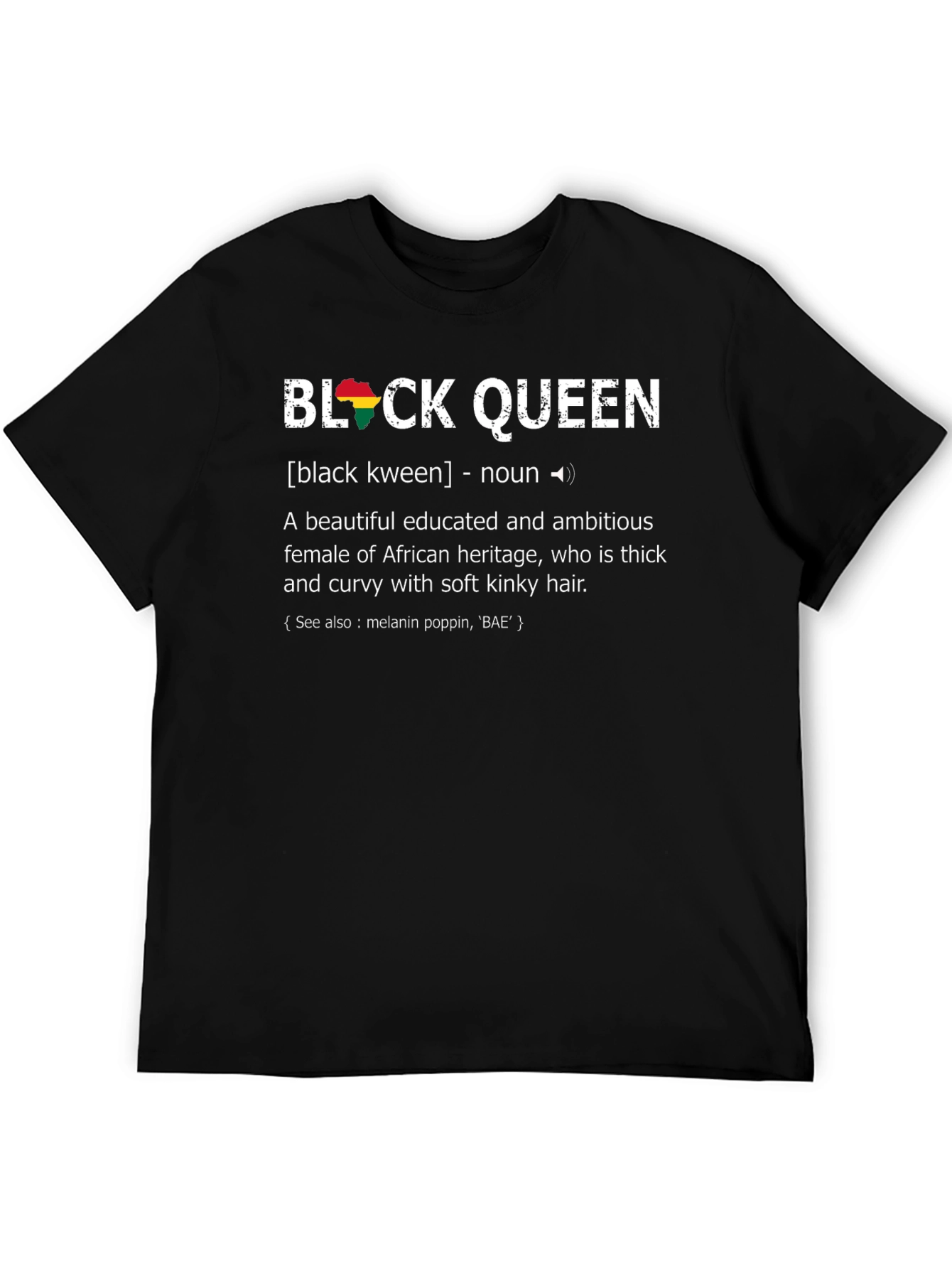 Black Queen Definition Graphic T-Shirt