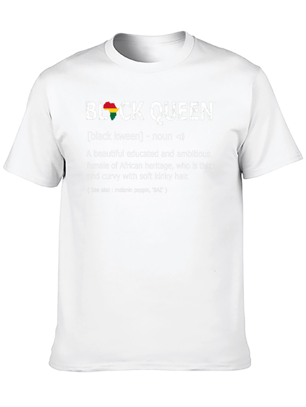 Black Queen Definition Graphic T-Shirt