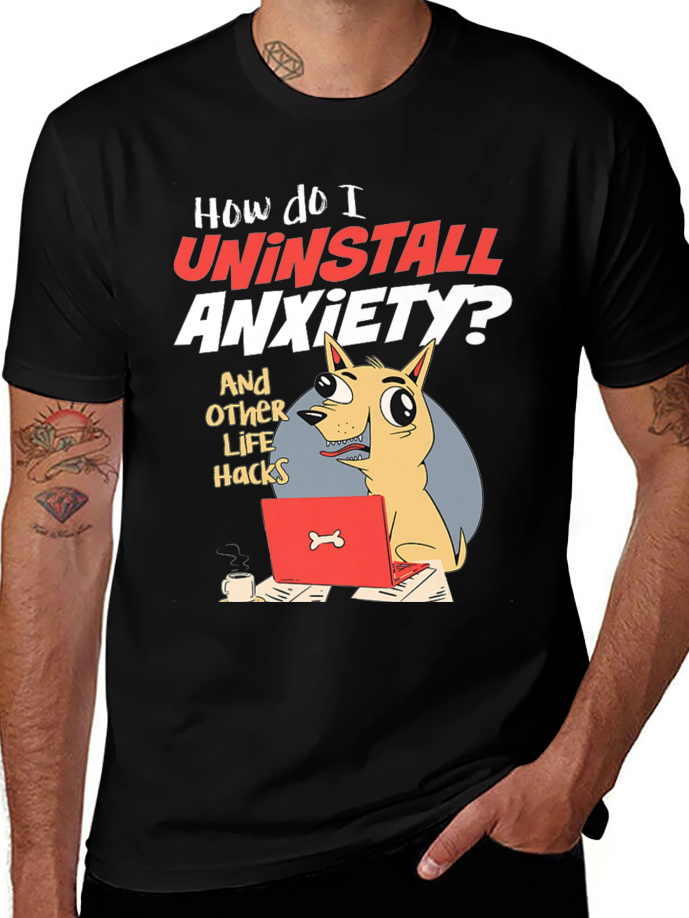 Uninstall Anxiety Graphic Tee