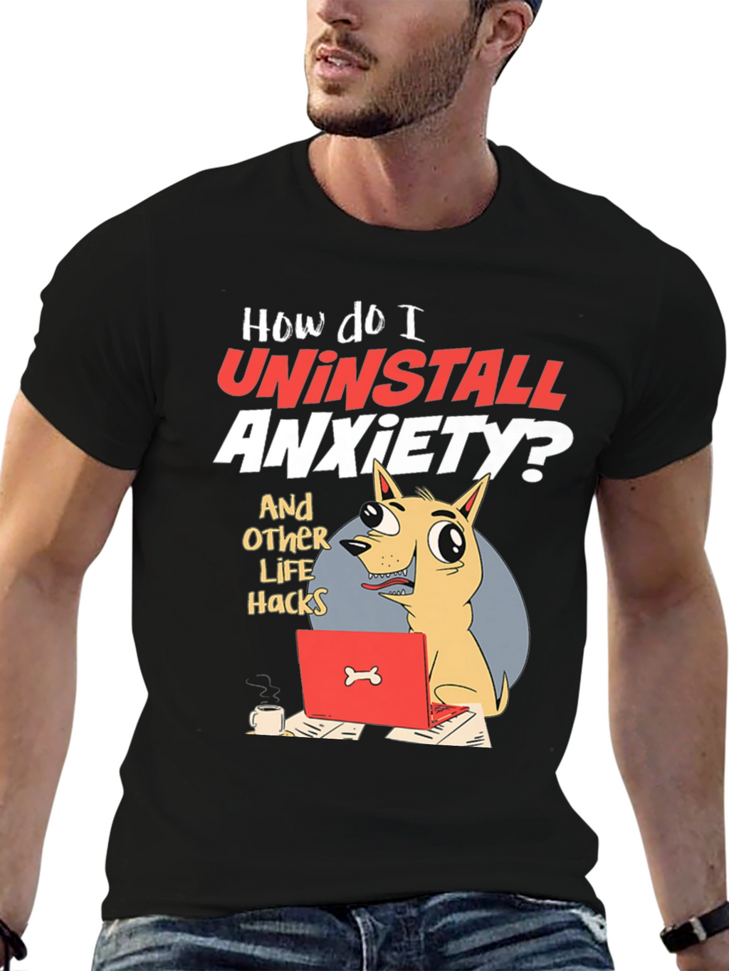 Uninstall Anxiety Graphic Tee