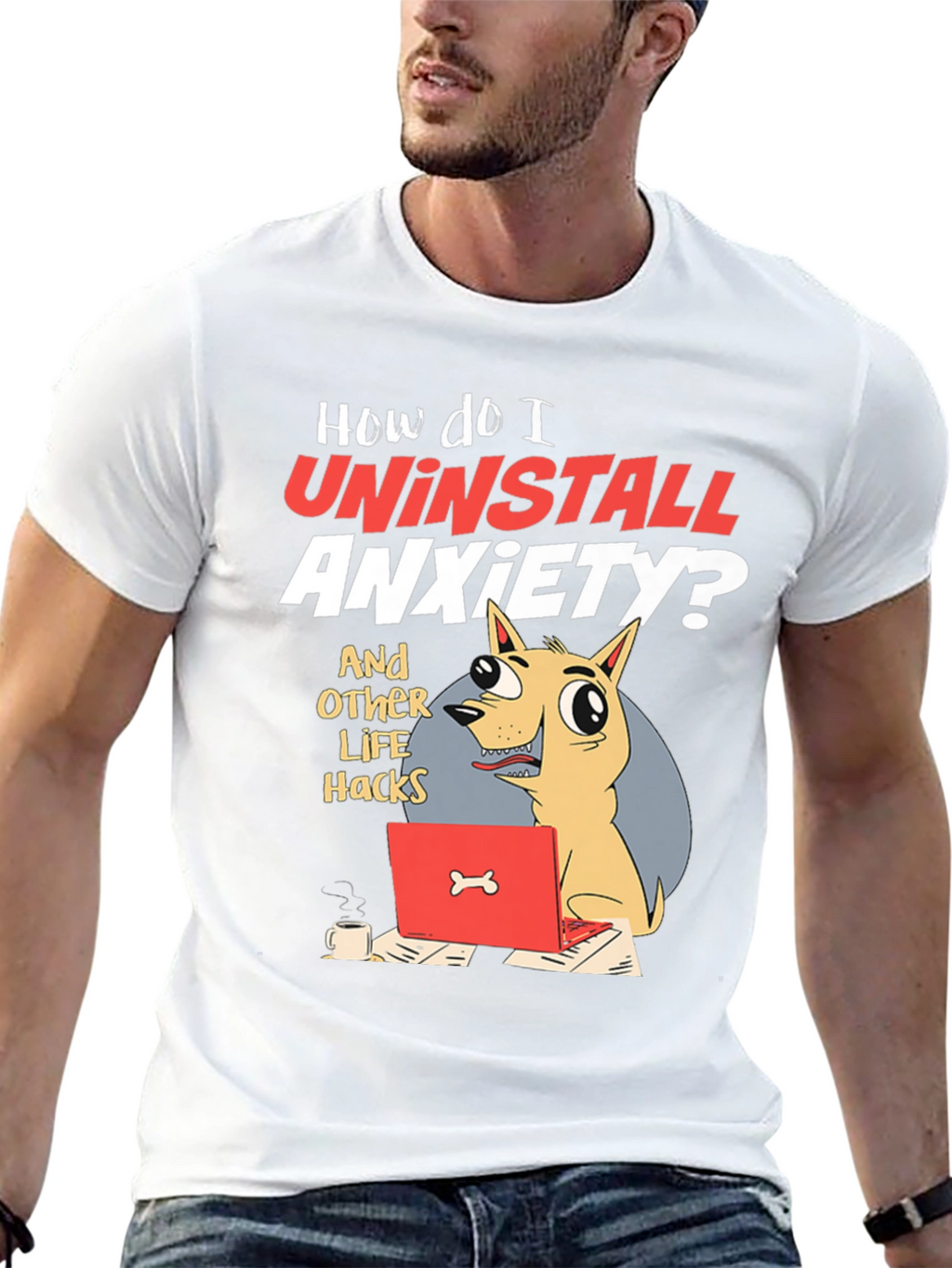 Uninstall Anxiety Graphic Tee
