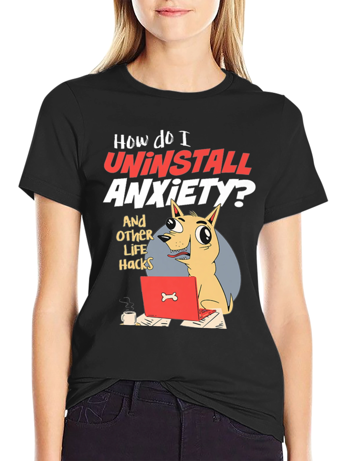 Uninstall Anxiety Graphic Tee