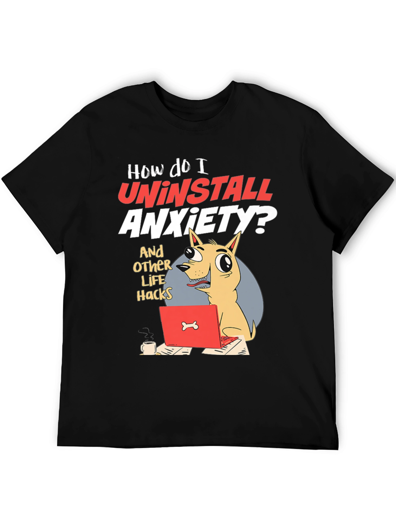 Uninstall Anxiety Graphic Tee