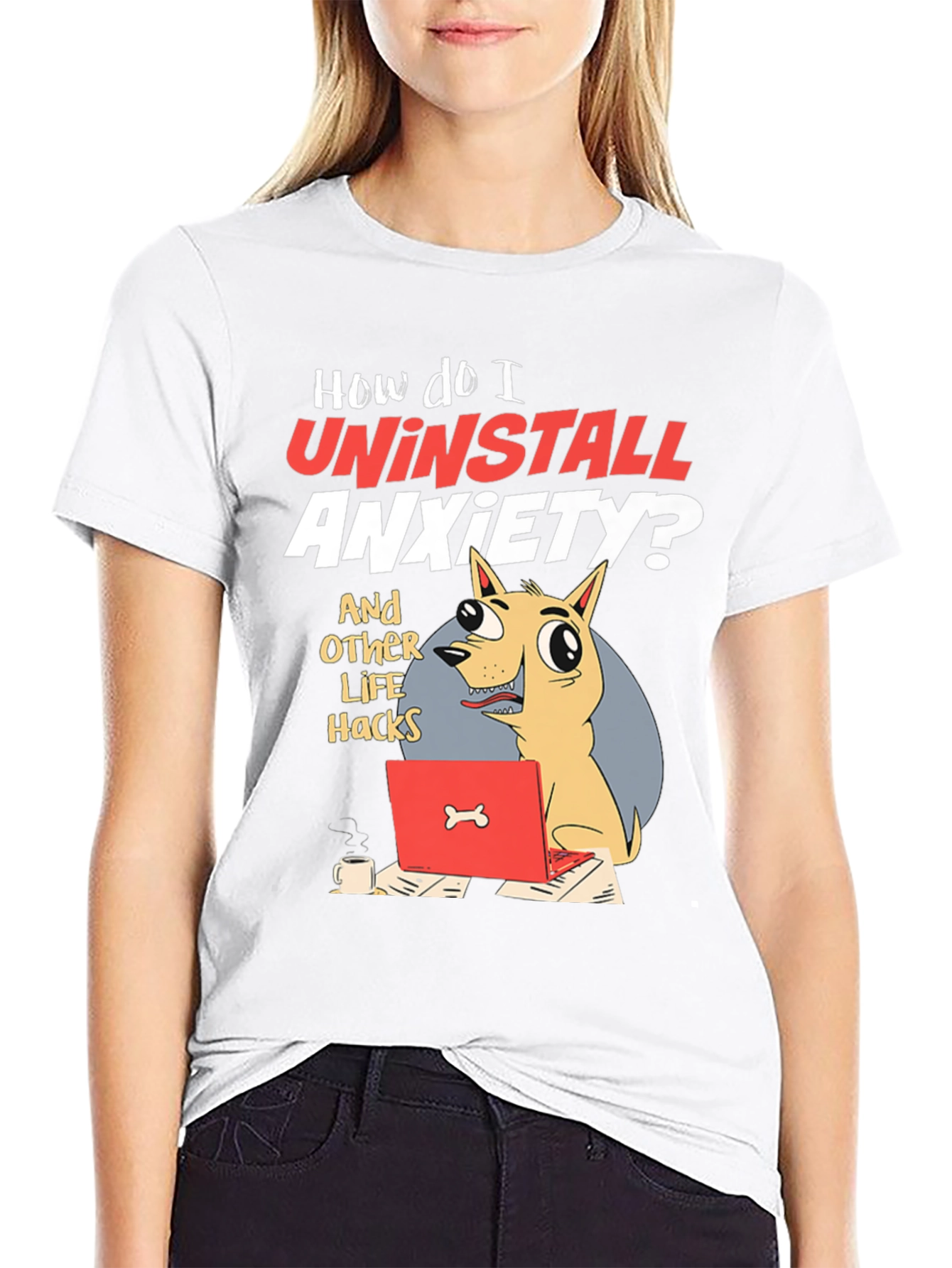 Uninstall Anxiety Graphic Tee