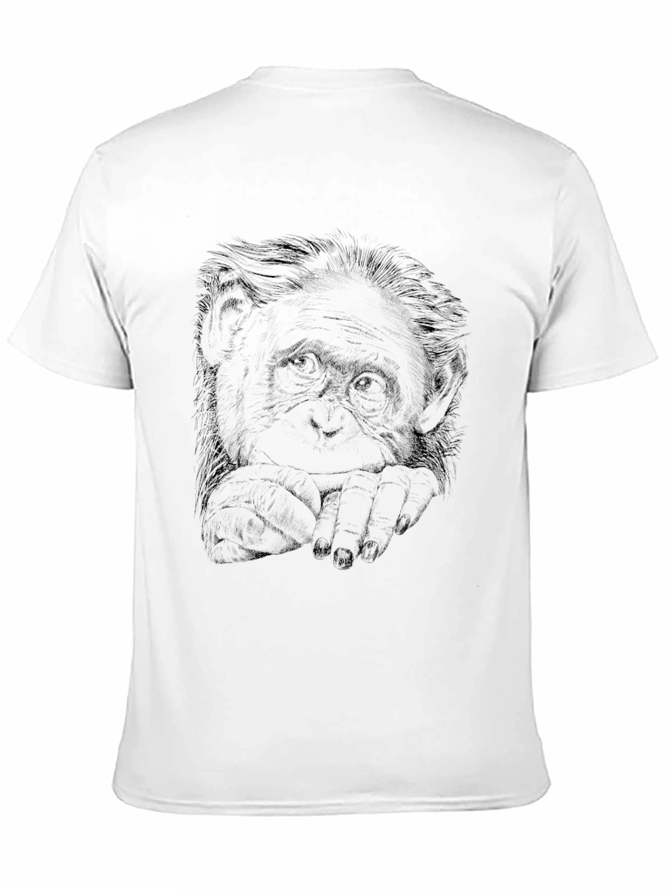 Cool Monkey Graphic Print Black T-Shirt