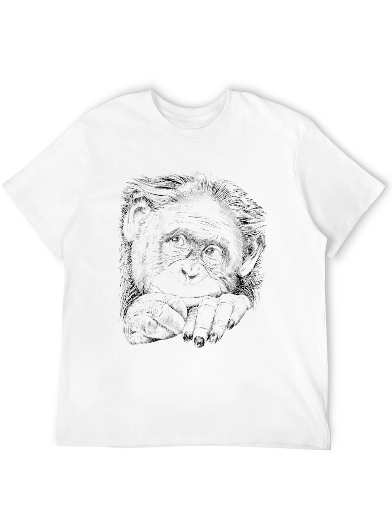 Cool Monkey Graphic Print Black T-Shirt