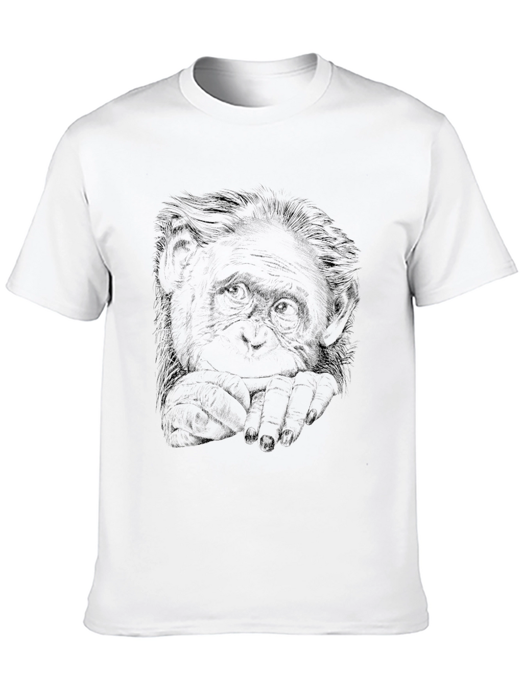 Cool Monkey Graphic Print Black T-Shirt