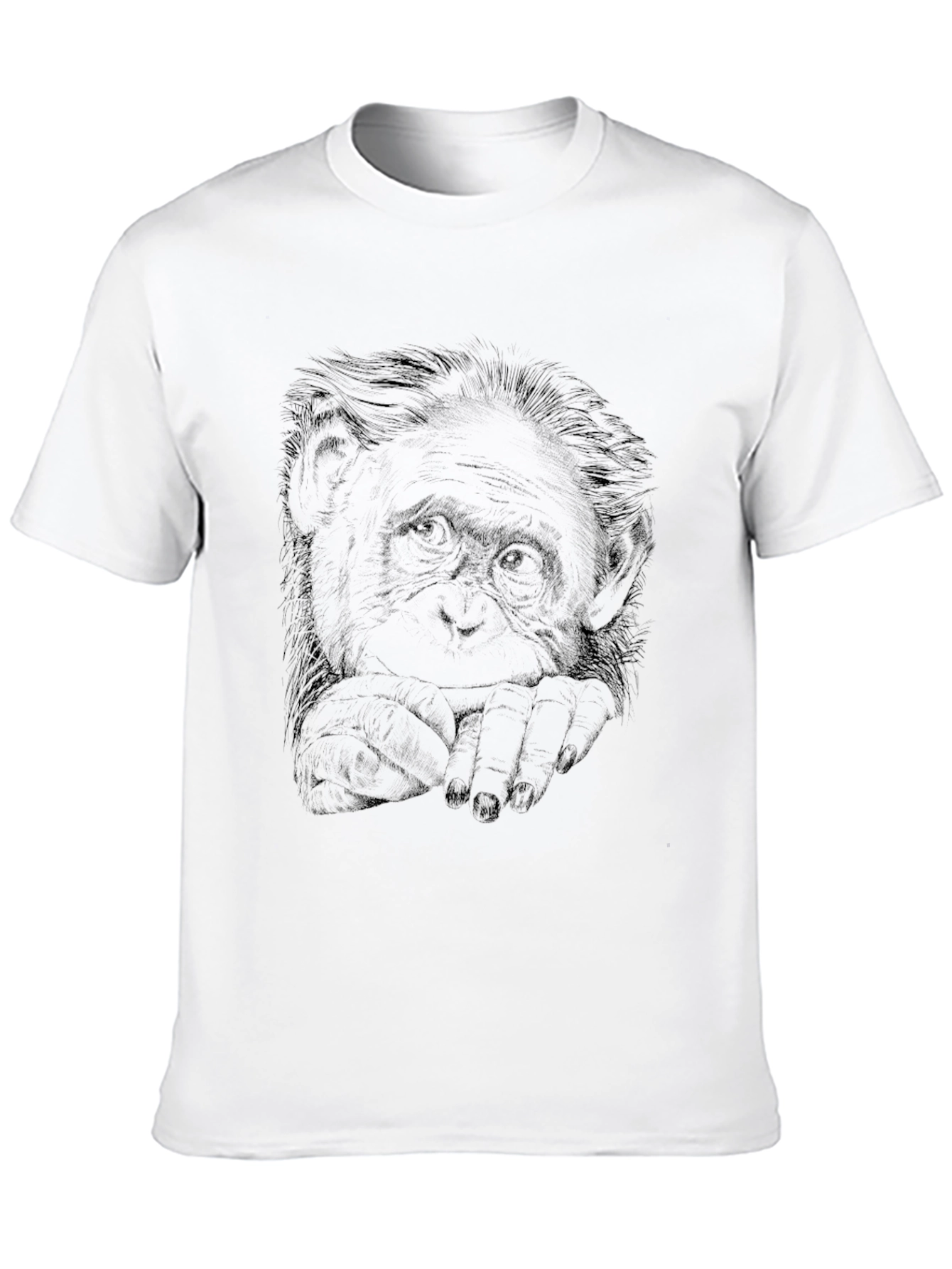 Cool Monkey Graphic Print Black T-Shirt