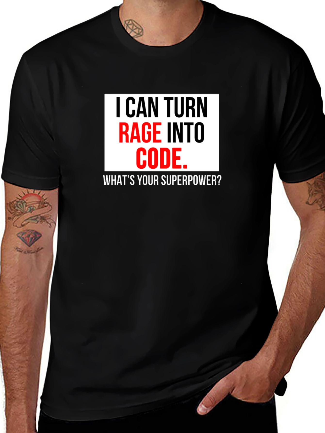 Rage Into Code T-Shirt - Programmer Superpower Tee