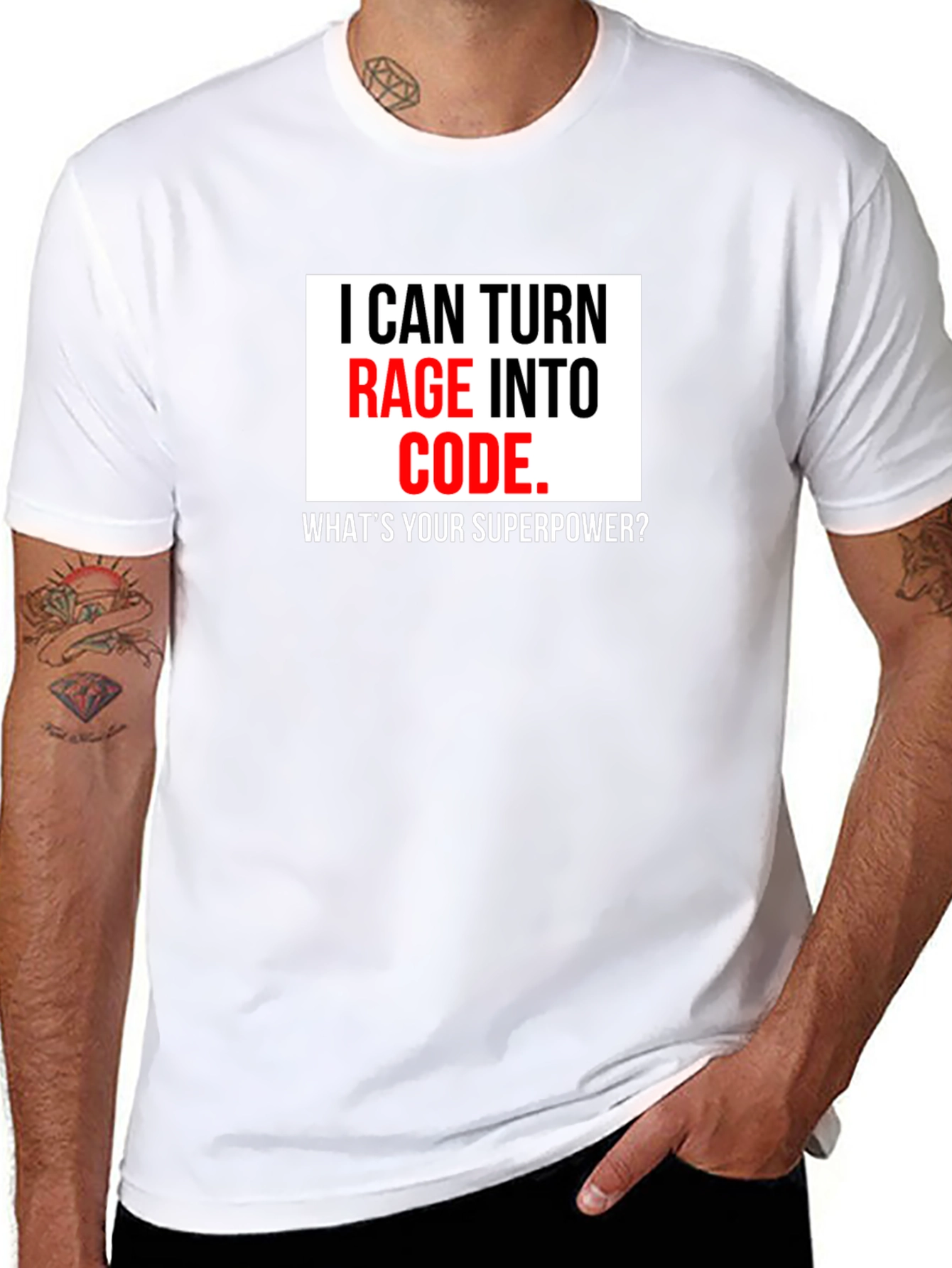 Rage Into Code T-Shirt - Programmer Superpower Tee