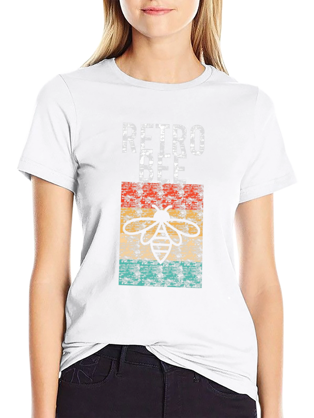 Retro Bee Graphic Tee - Trendy & Unique Design