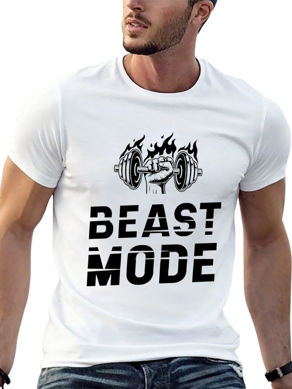 Beast Mode Black T-Shirt - Gym Workout Apparel
