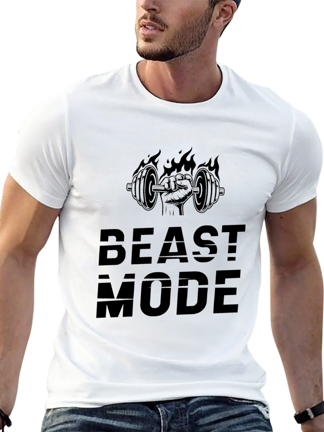 Beast Mode Black T-Shirt - Gym Workout Apparel