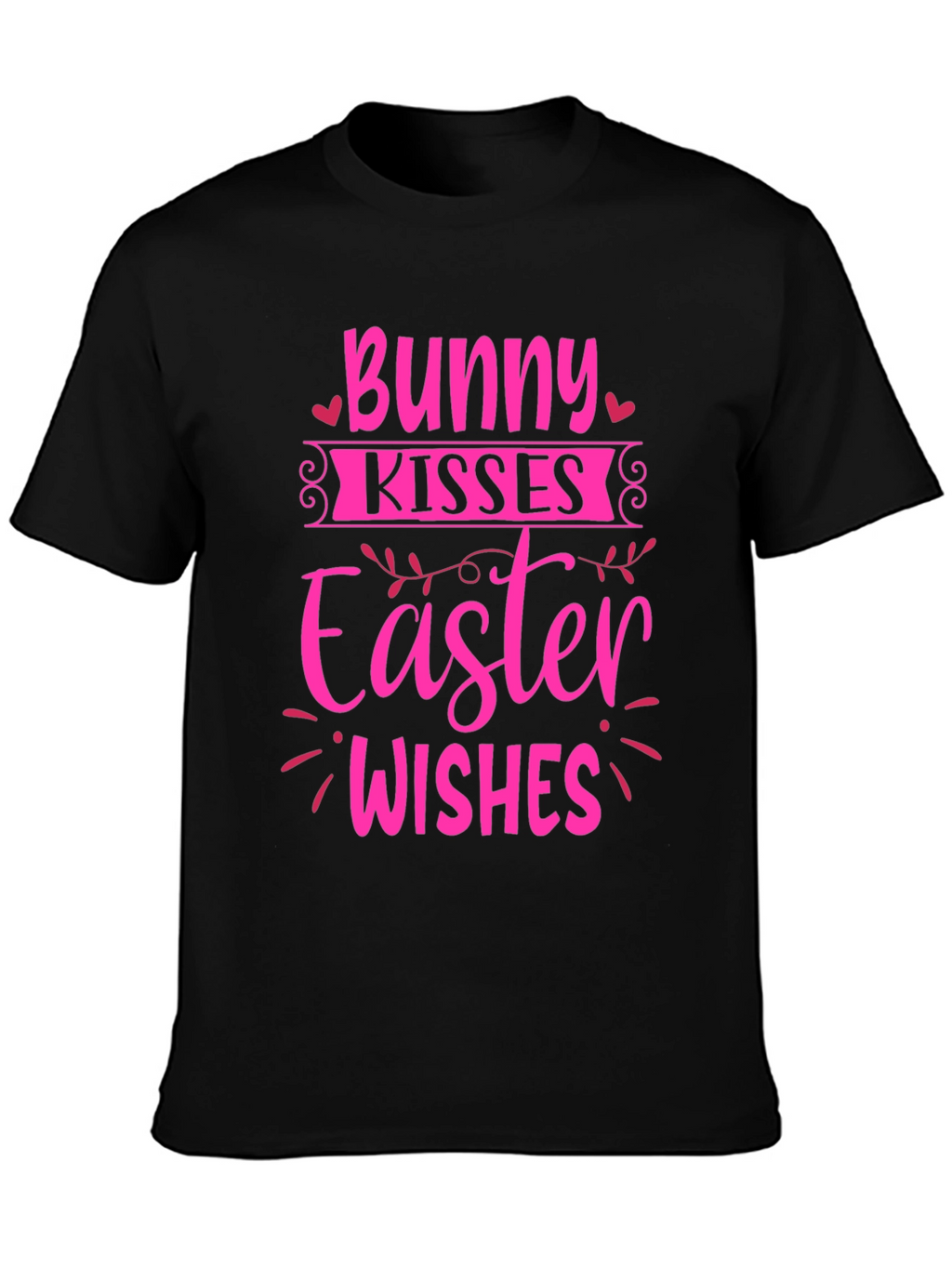 Bunny Kisses Easter Wishes Graphic Tee