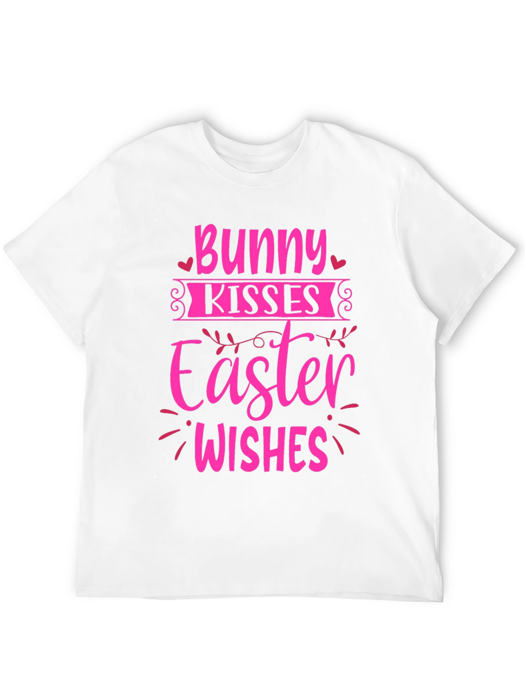 Bunny Kisses Easter Wishes Graphic Tee