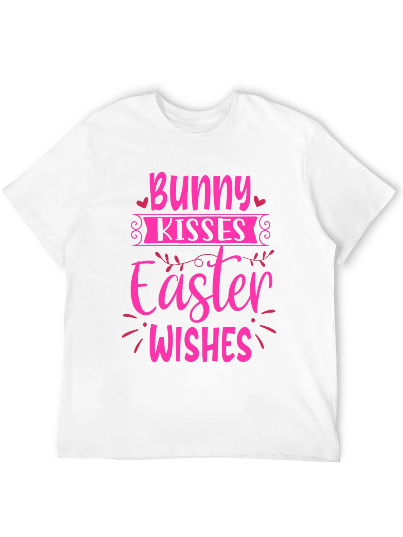 Bunny Kisses Easter Wishes Graphic Tee