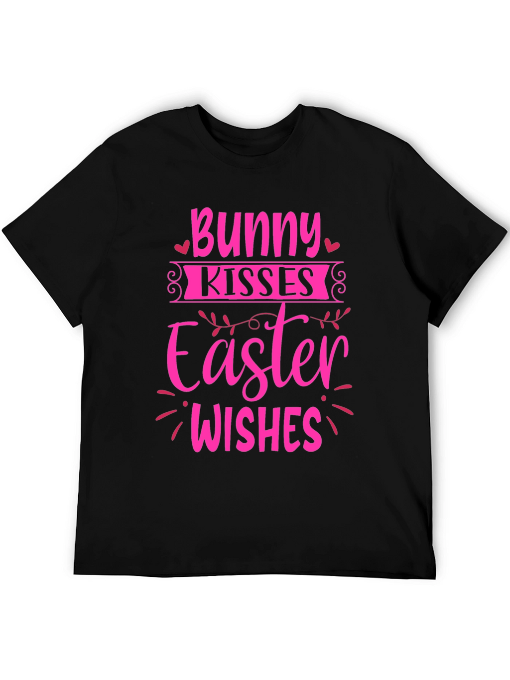 Bunny Kisses Easter Wishes Graphic Tee