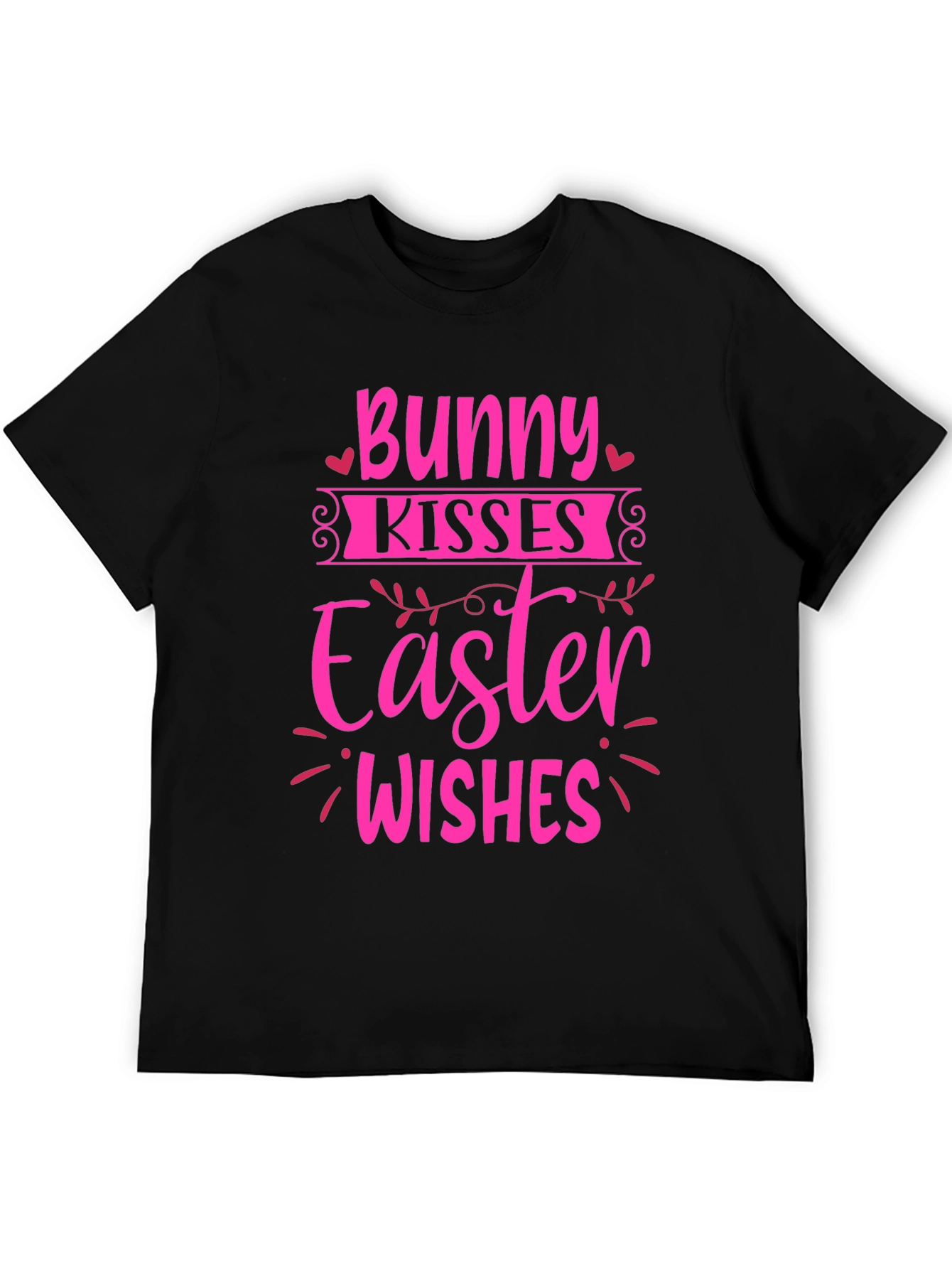 Bunny Kisses Easter Wishes Graphic Tee