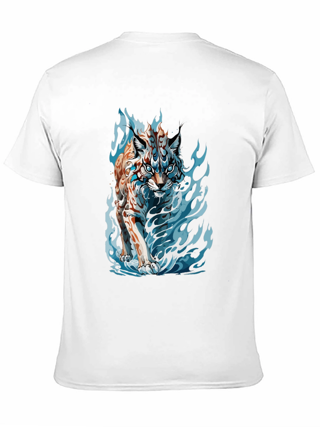 Tiger Fire Graphic Black Tee