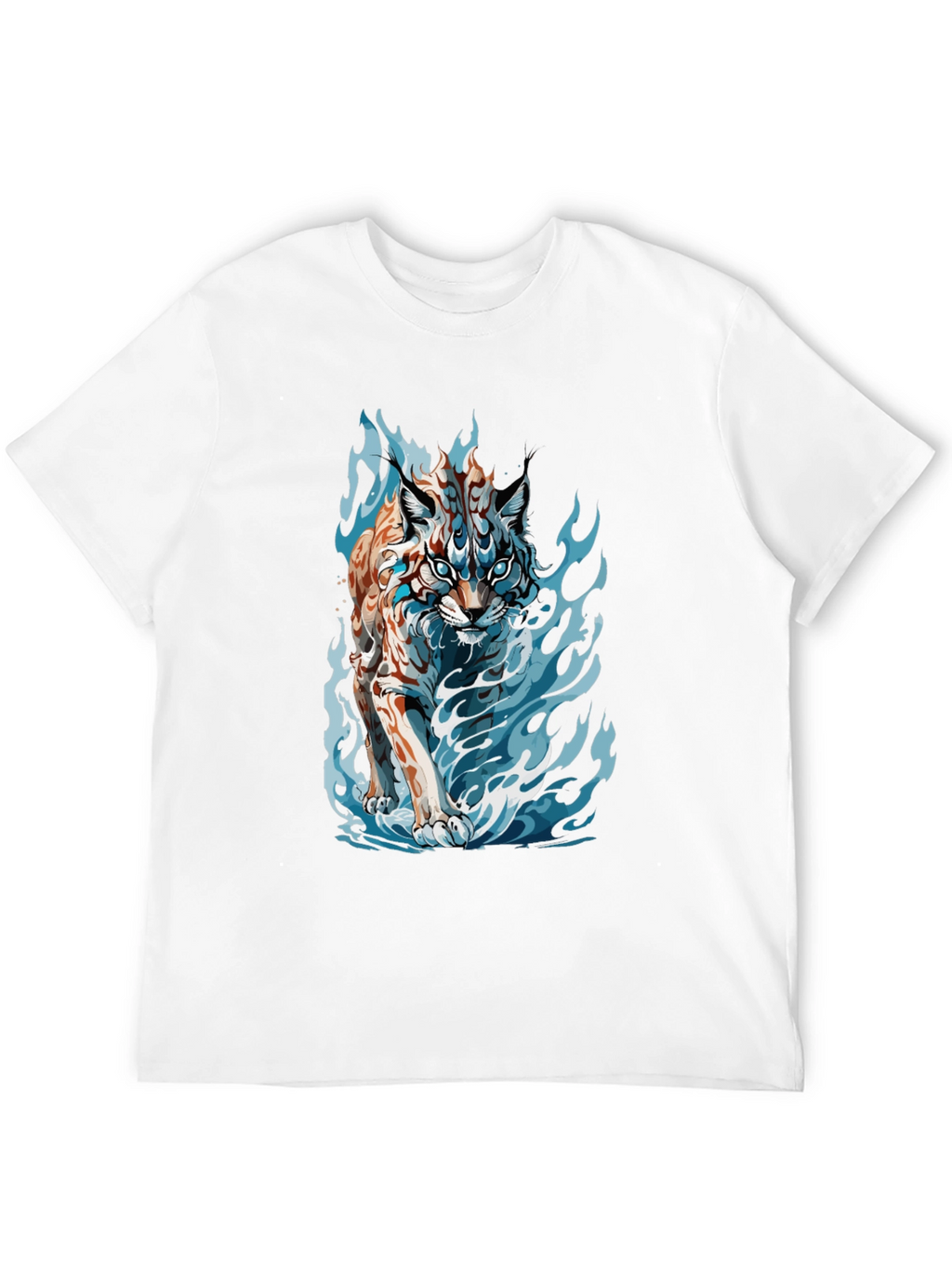 Tiger Fire Graphic Black Tee