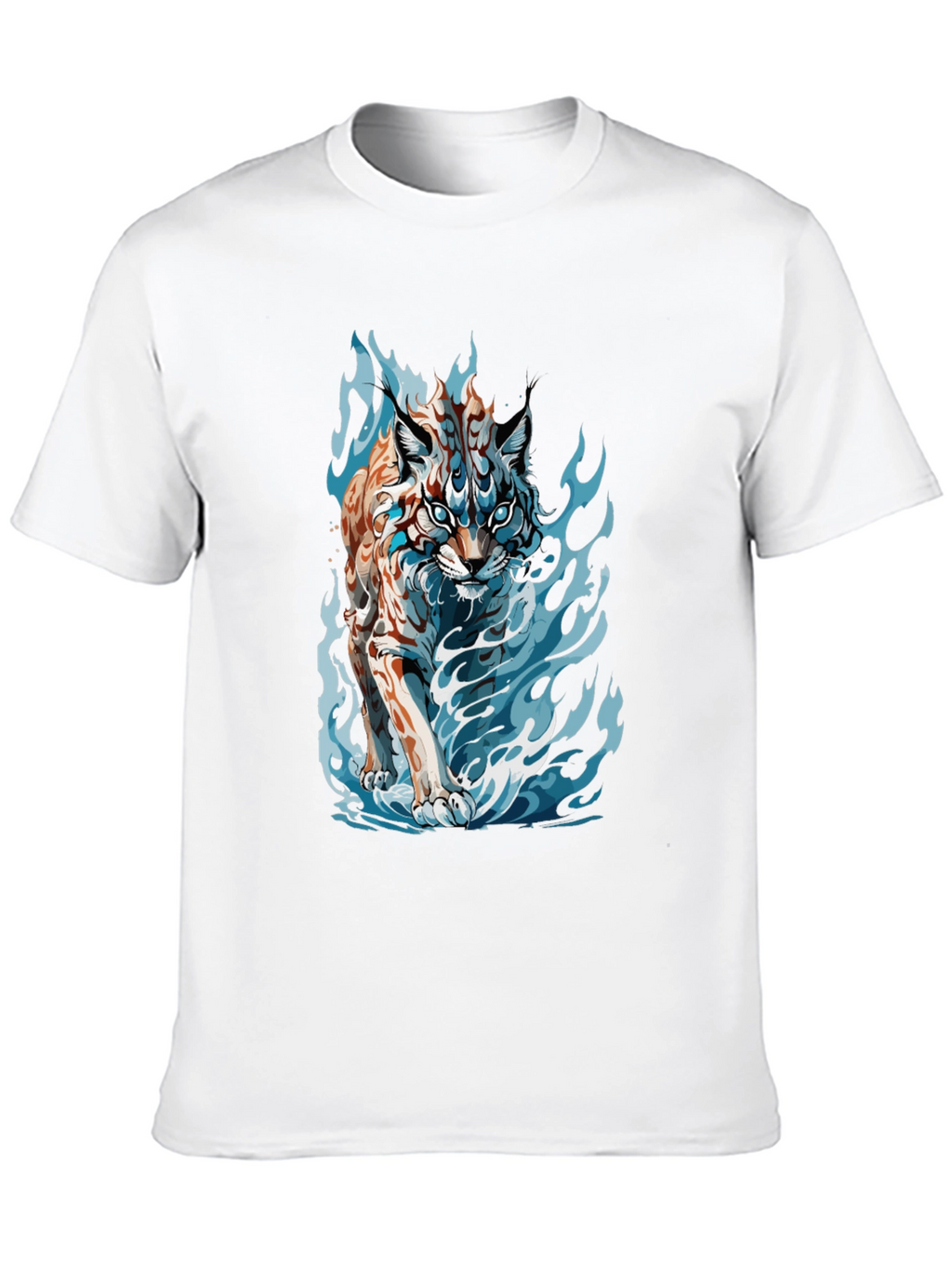Tiger Fire Graphic Black Tee