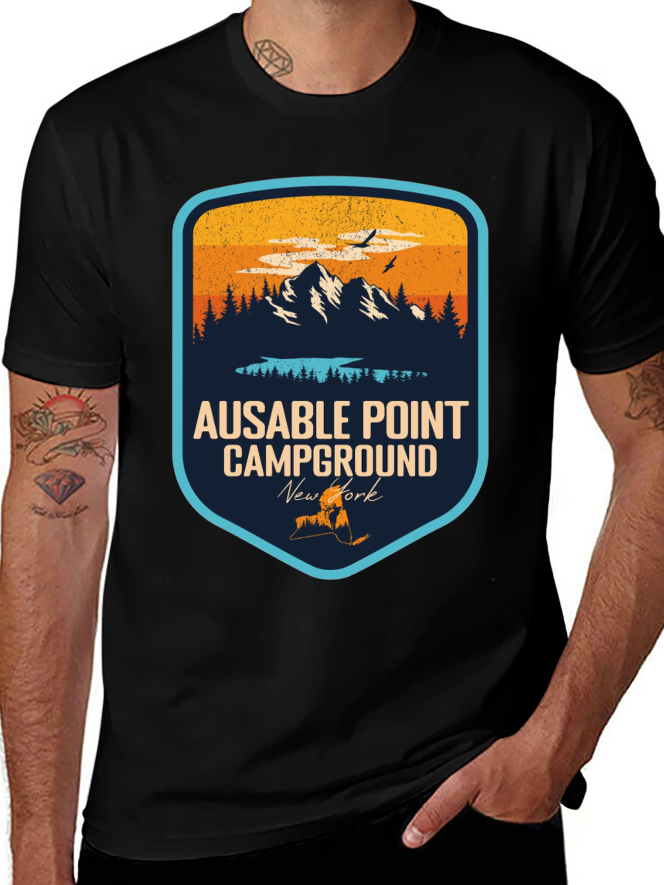 Ausable Point Campground Graphic T-Shirt
