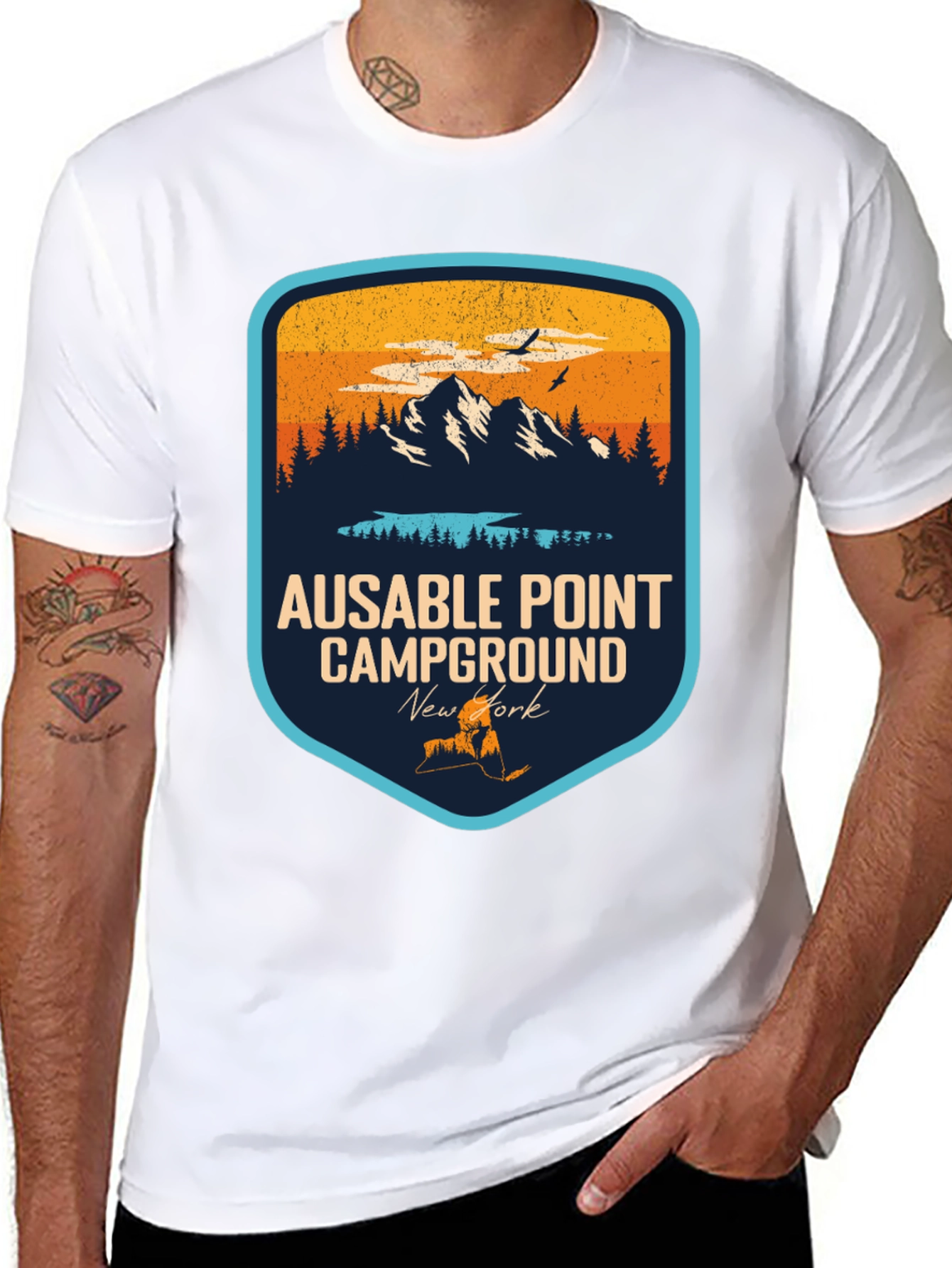 Ausable Point Campground Graphic T-Shirt