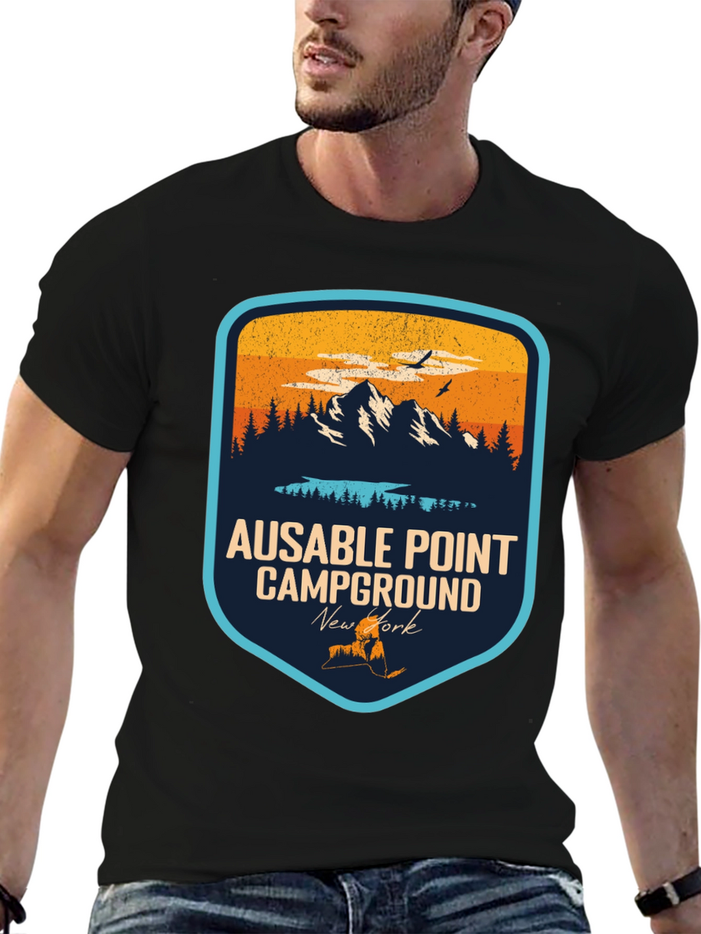 Ausable Point Campground Graphic T-Shirt