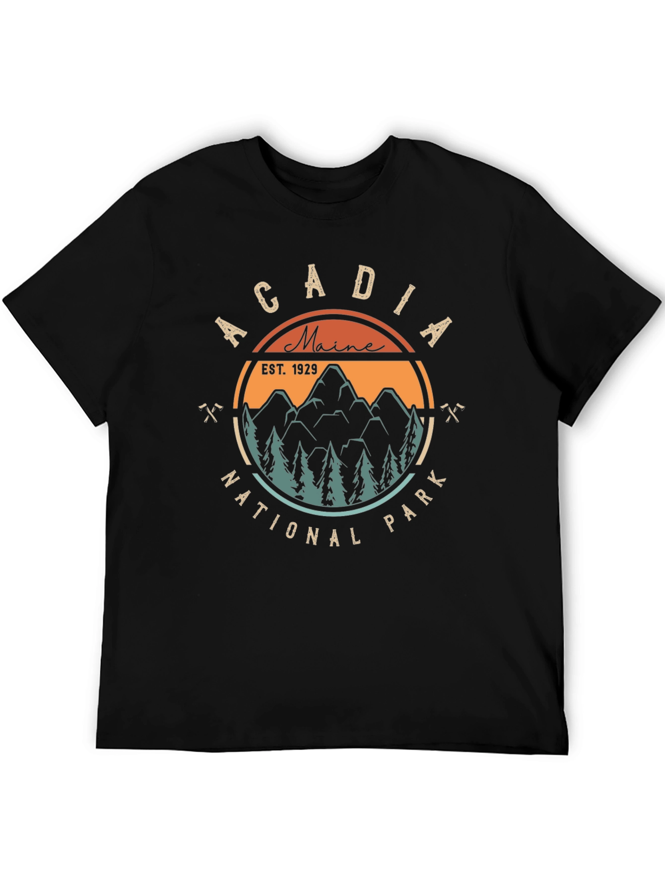 Acadia National Park Black T-Shirt
