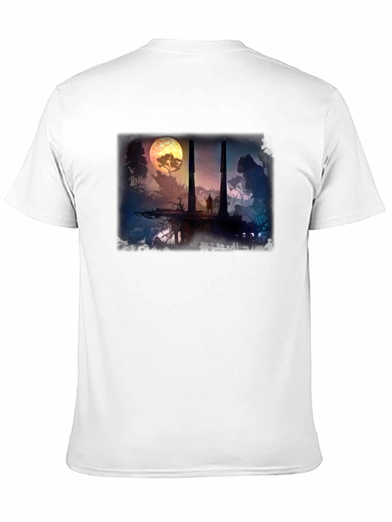 Fantasy Landscape Black T-Shirt