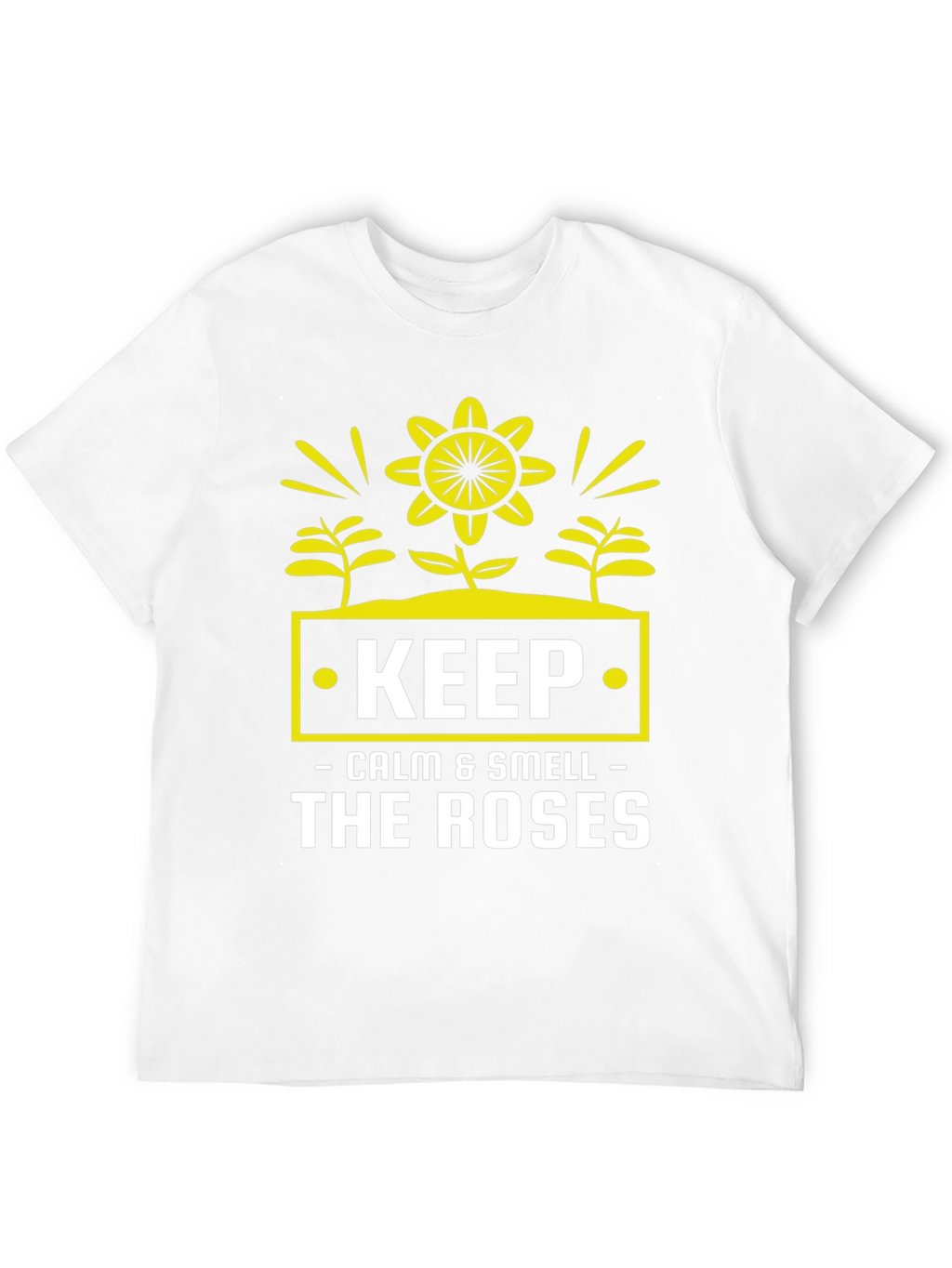 Keep Calm & Smell Roses Graphic T-Shirt