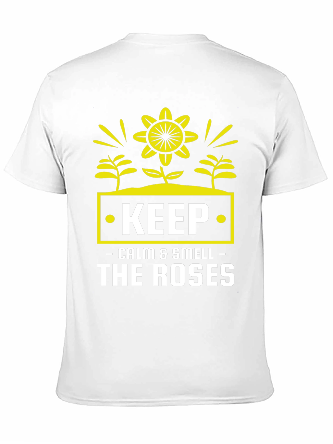 Keep Calm & Smell Roses Graphic T-Shirt