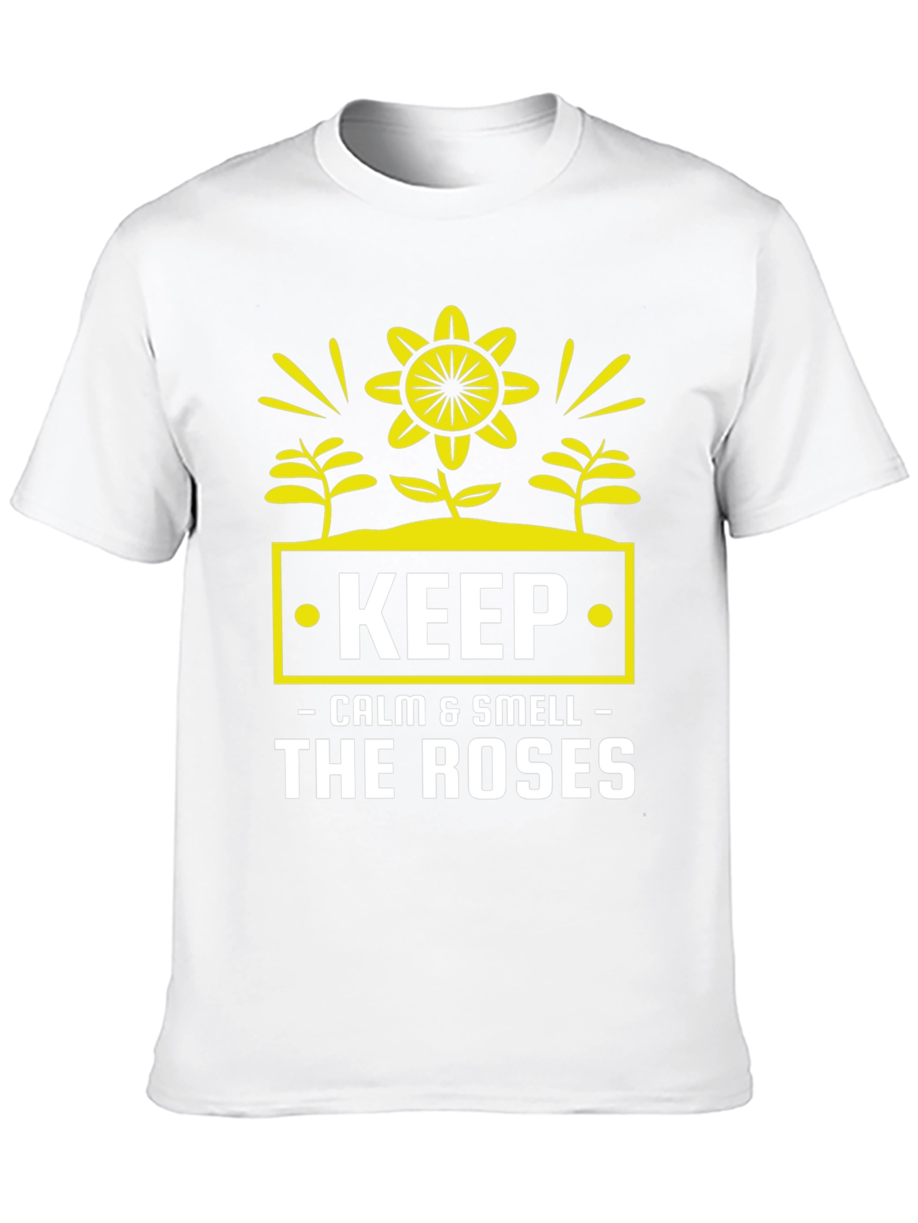 Keep Calm & Smell Roses Graphic T-Shirt