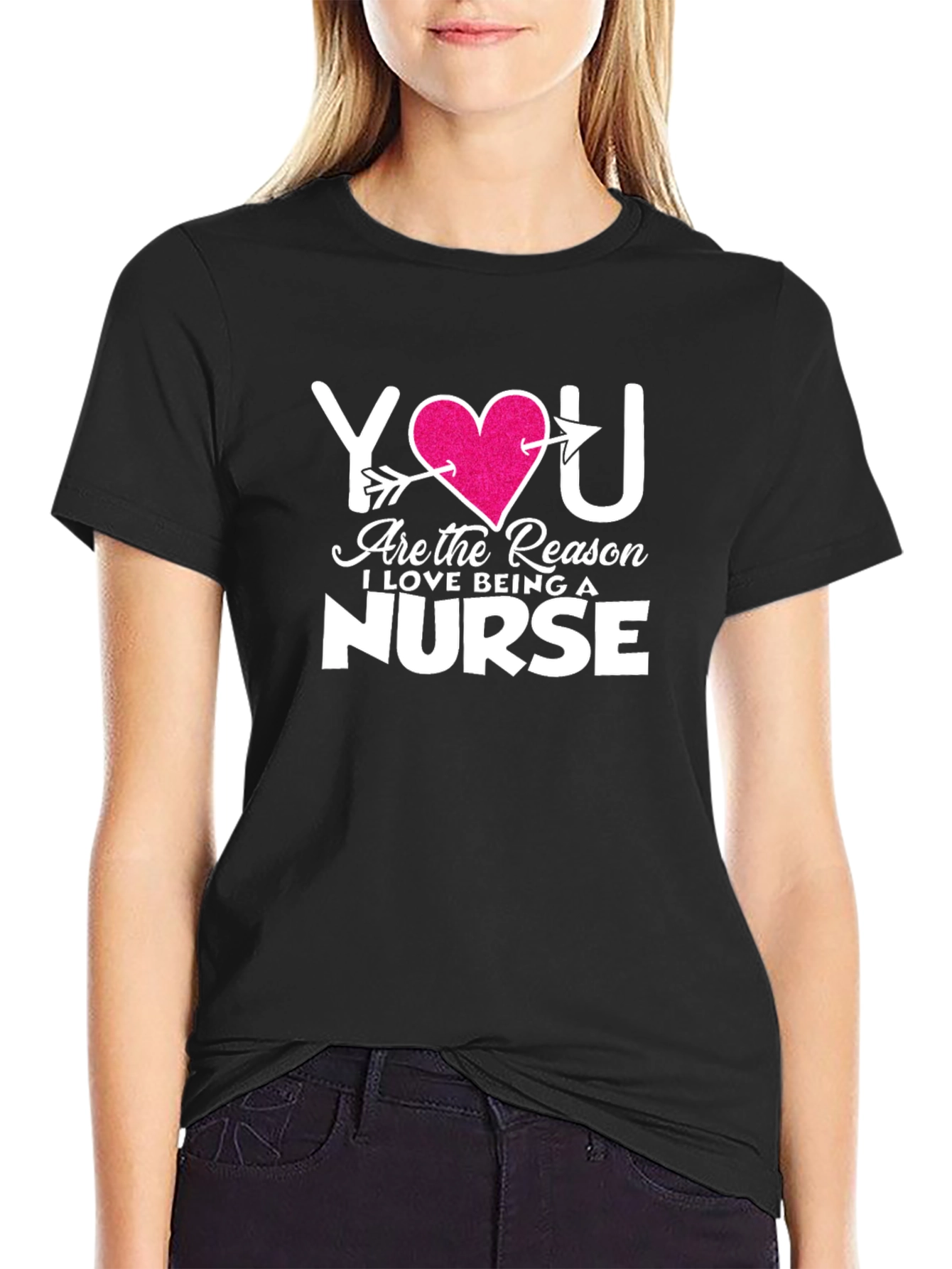 You Heart Nurse Graphic T-Shirt