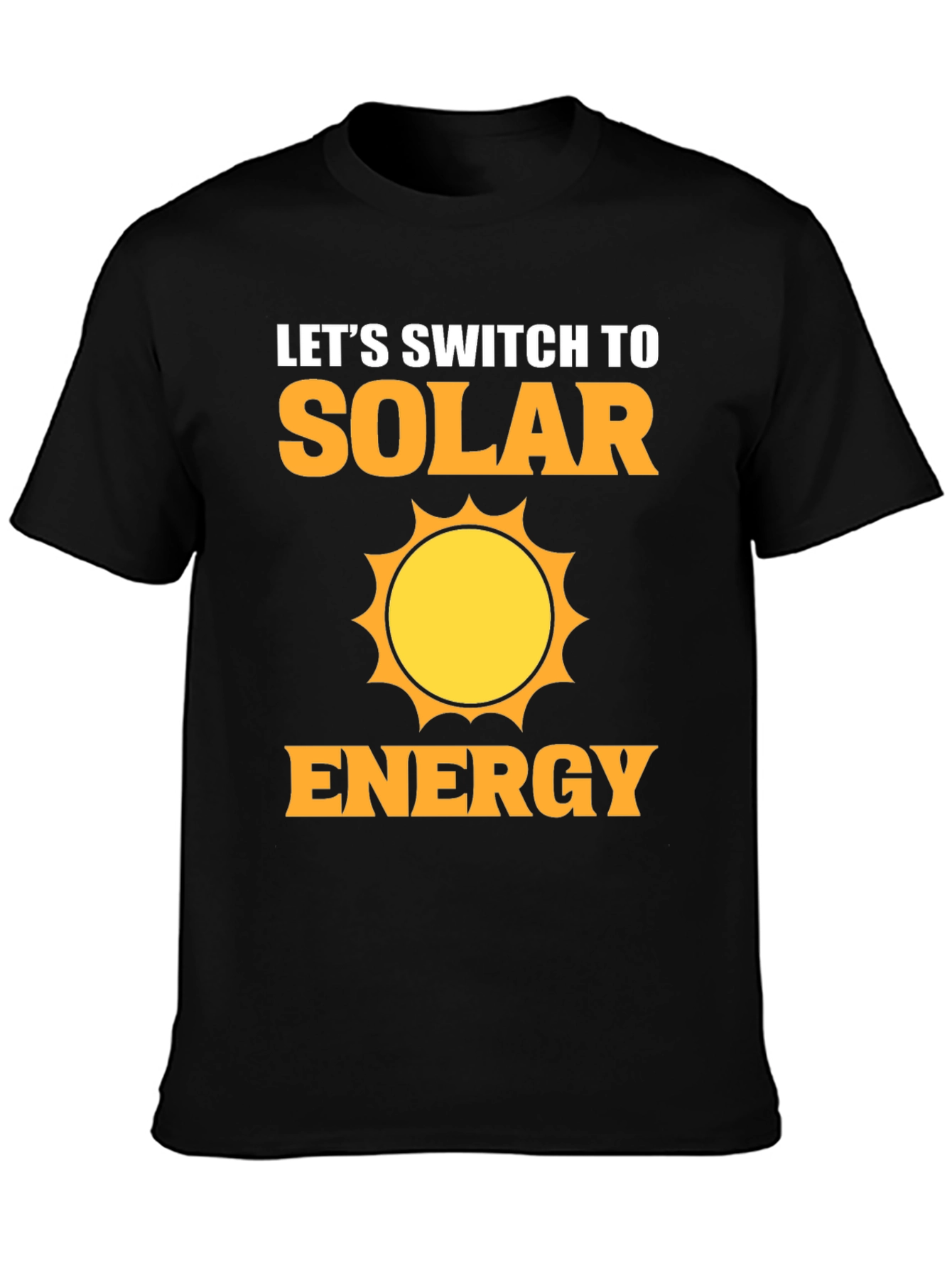Solar Energy Graphic T-Shirt - Eco-Friendly Design
