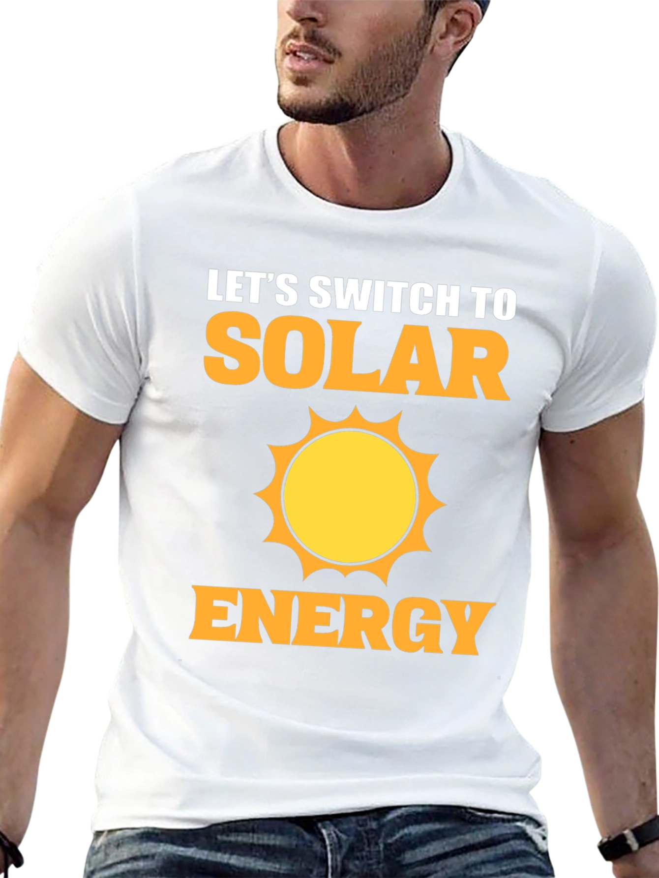 Solar Energy Graphic T-Shirt - Eco-Friendly Design