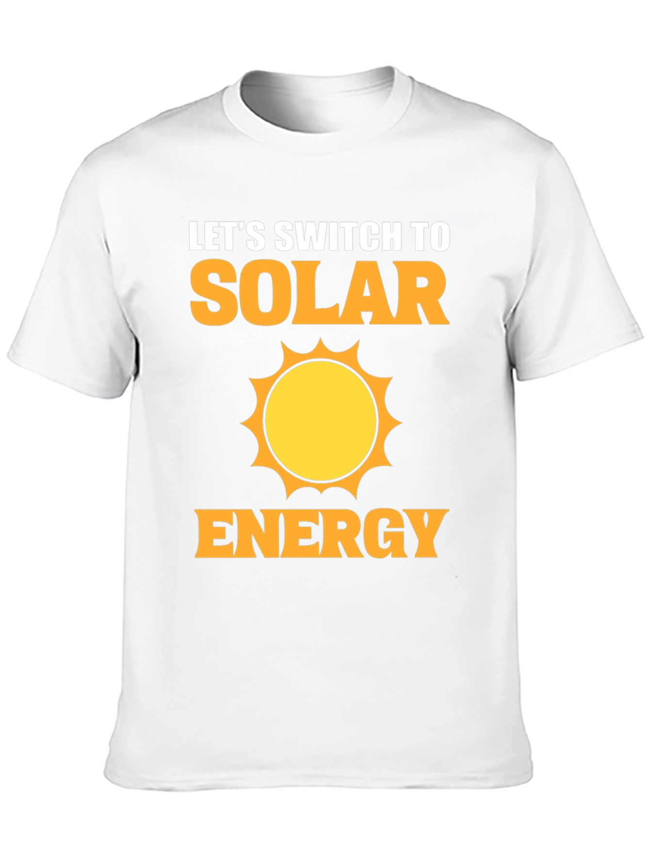 Solar Energy Graphic T-Shirt - Eco-Friendly Design