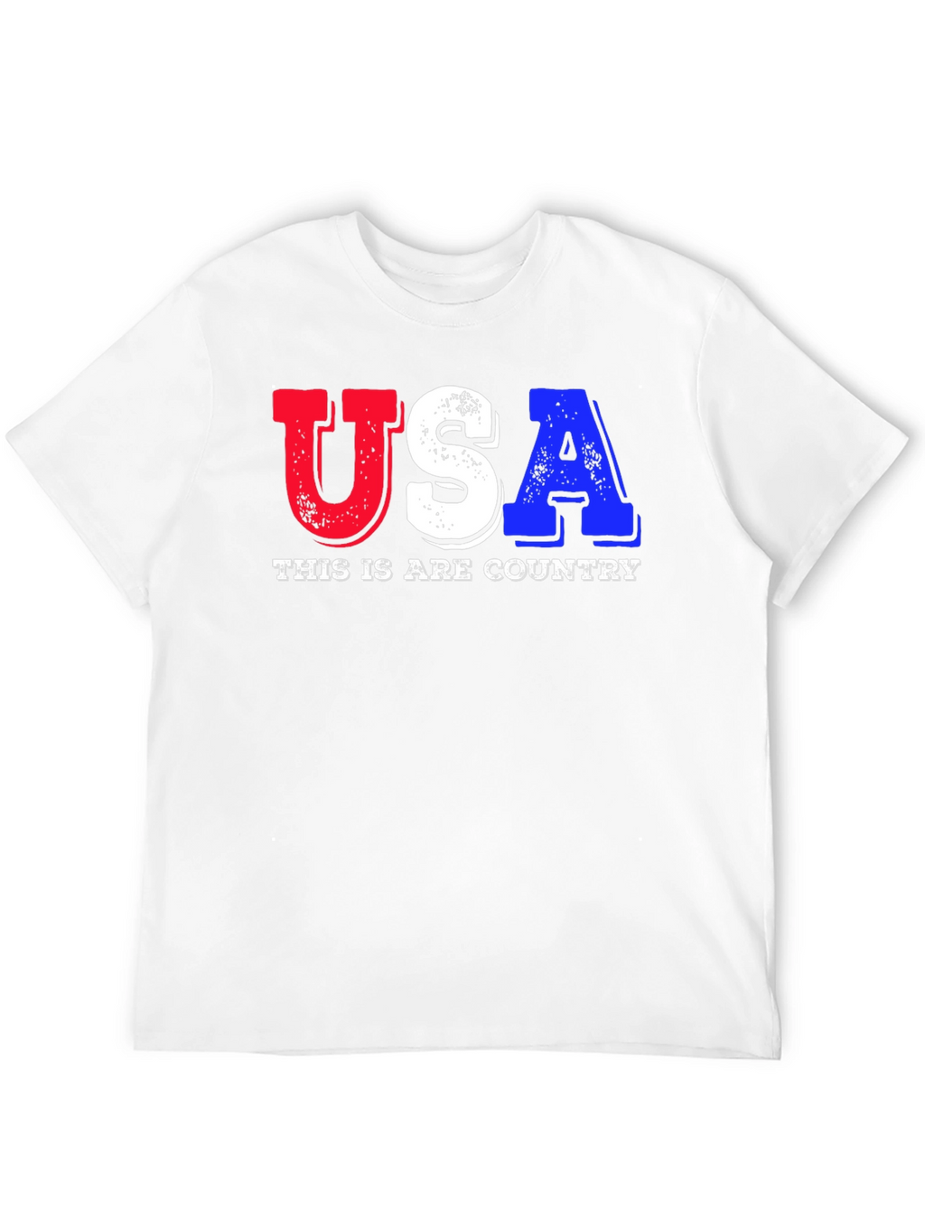 USA Patriotic Graphic Print T-Shirt