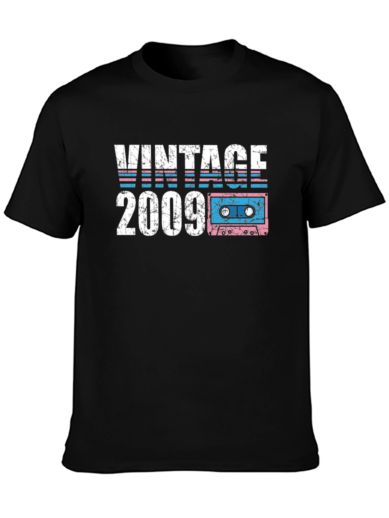 Vintage 2009 Cassette Tape Graphic T-Shirt