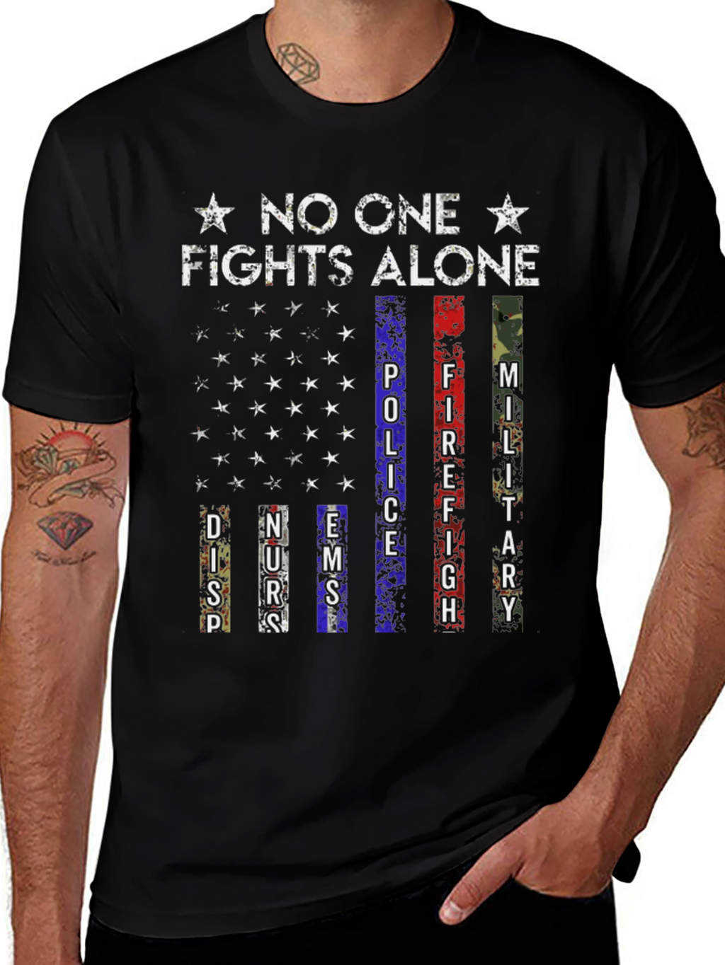 No One Fights Alone Support T-Shirt