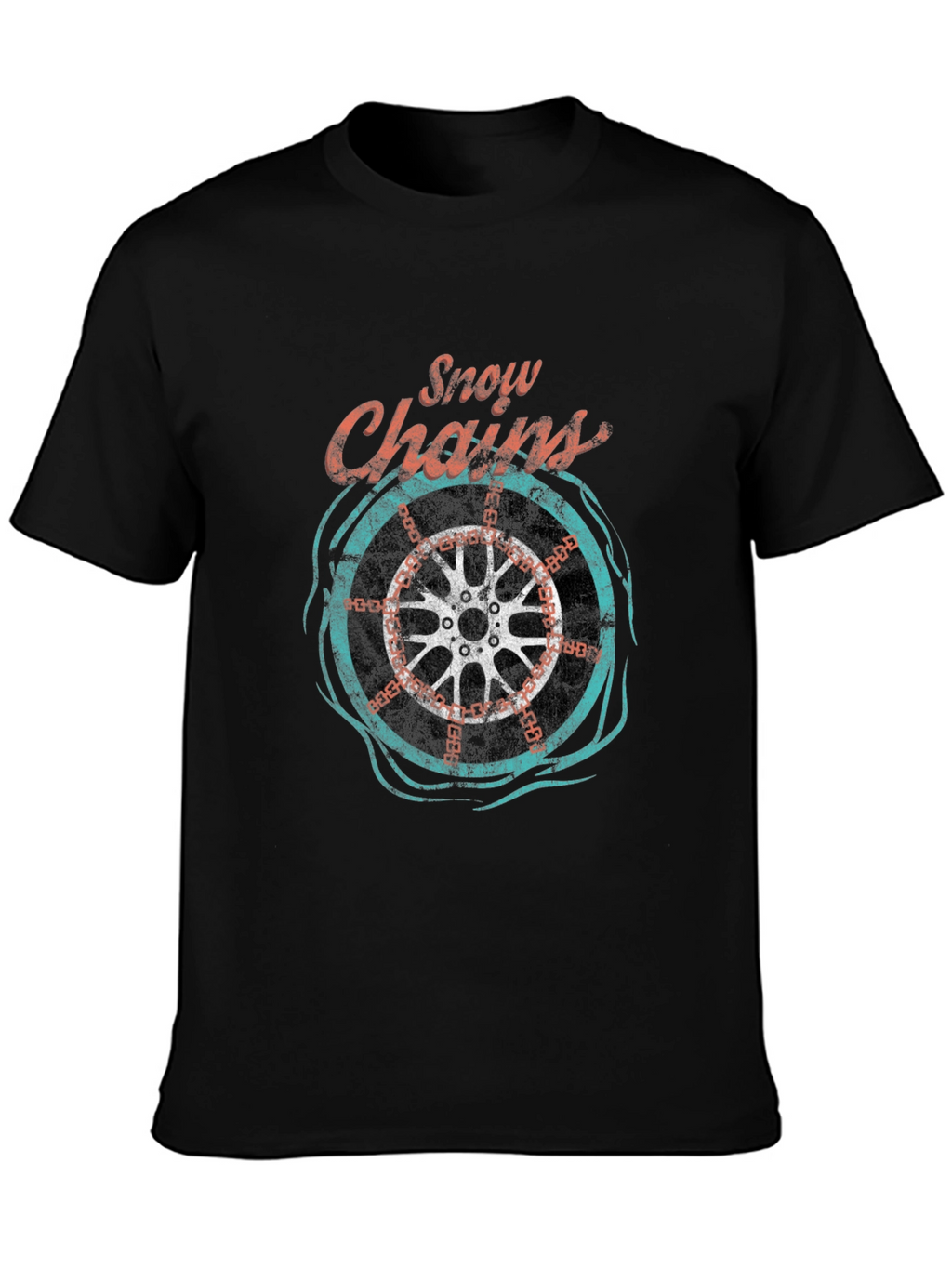 Snow Chains Graphic T-Shirt - Cool Ride Tee