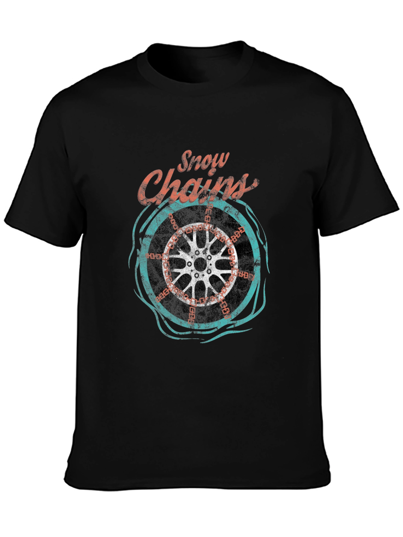 Snow Chains Graphic T-Shirt - Cool Ride Tee