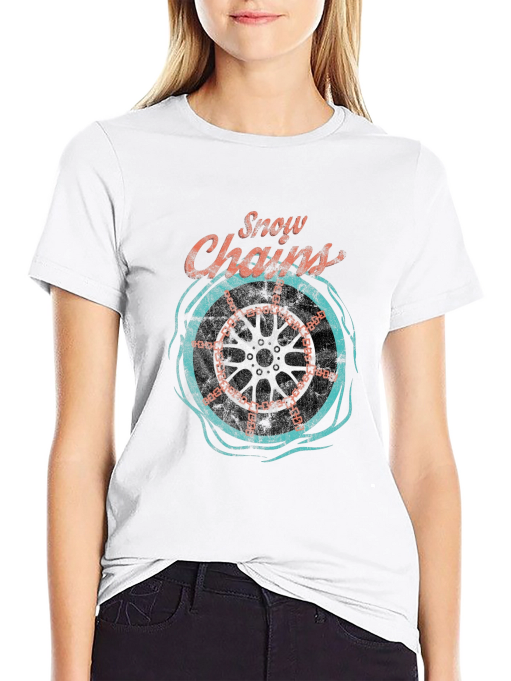 Snow Chains Graphic T-Shirt - Cool Ride Tee