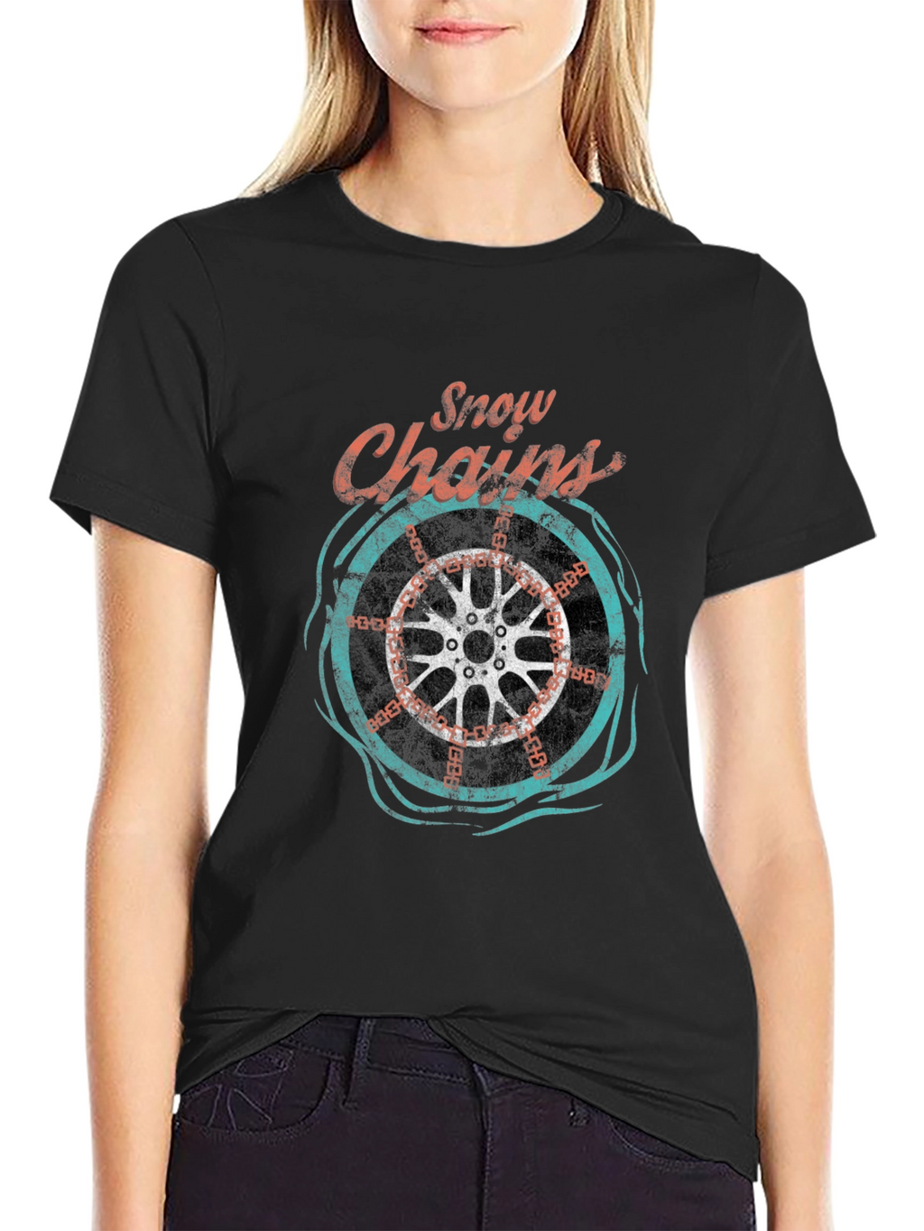 Snow Chains Graphic T-Shirt - Cool Ride Tee