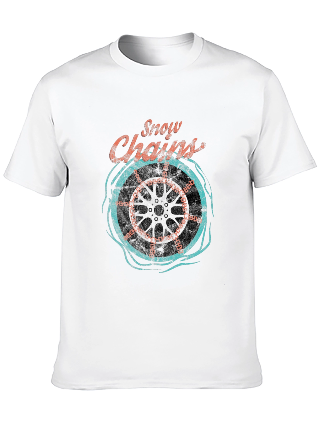 Snow Chains Graphic T-Shirt - Cool Ride Tee