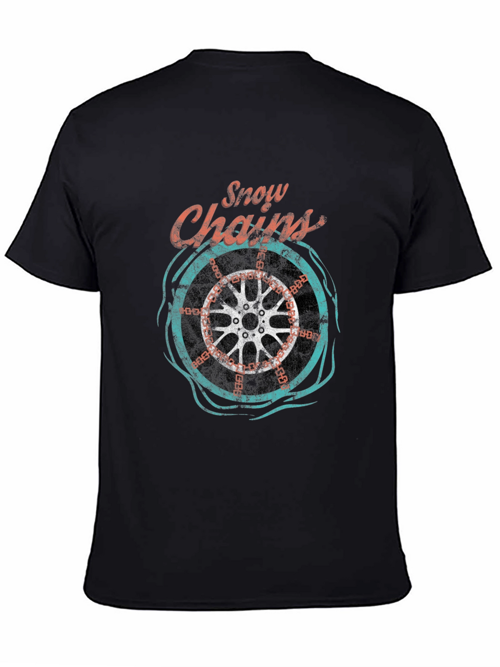 Snow Chains Graphic T-Shirt - Cool Ride Tee