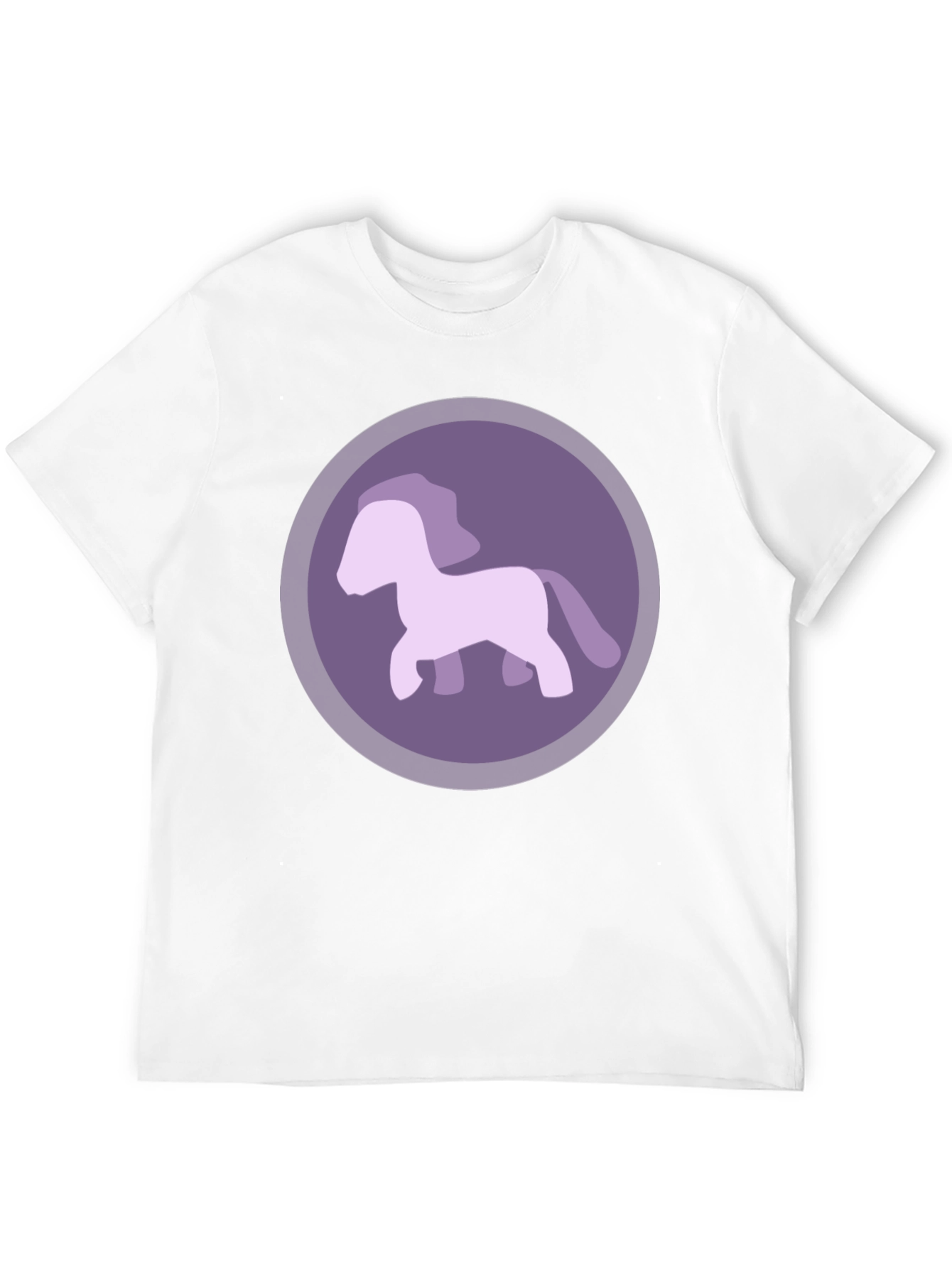 Purple Pony Graphic Tee - Mens Casual T-Shirt